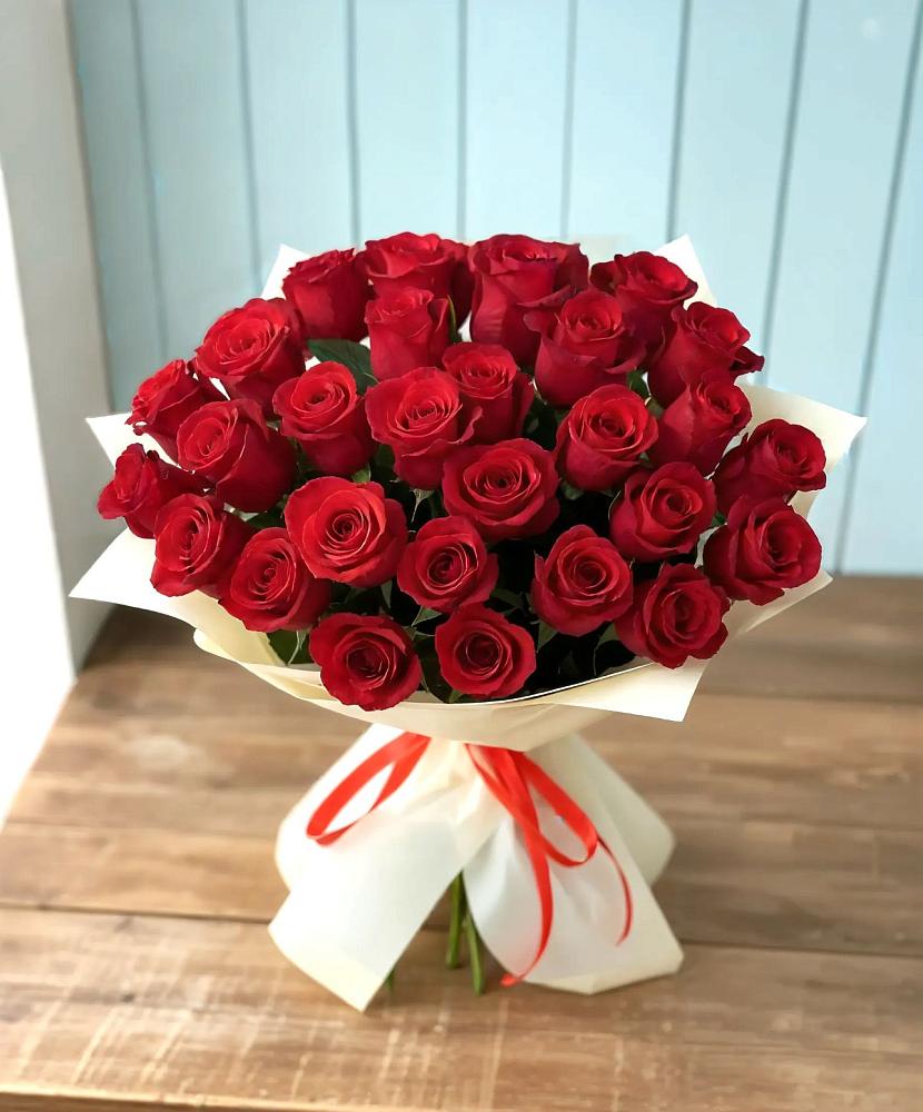 Букет 29 Красных роз в Журавлёвке