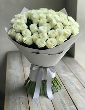Букет 35 Белых роз в Журавлёвке