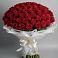 Букет 101 Красная роза Блэк Мэджик в Журавлёвке