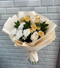 Букет цветов из:  Розы и Хризантемы в Журавлёвке