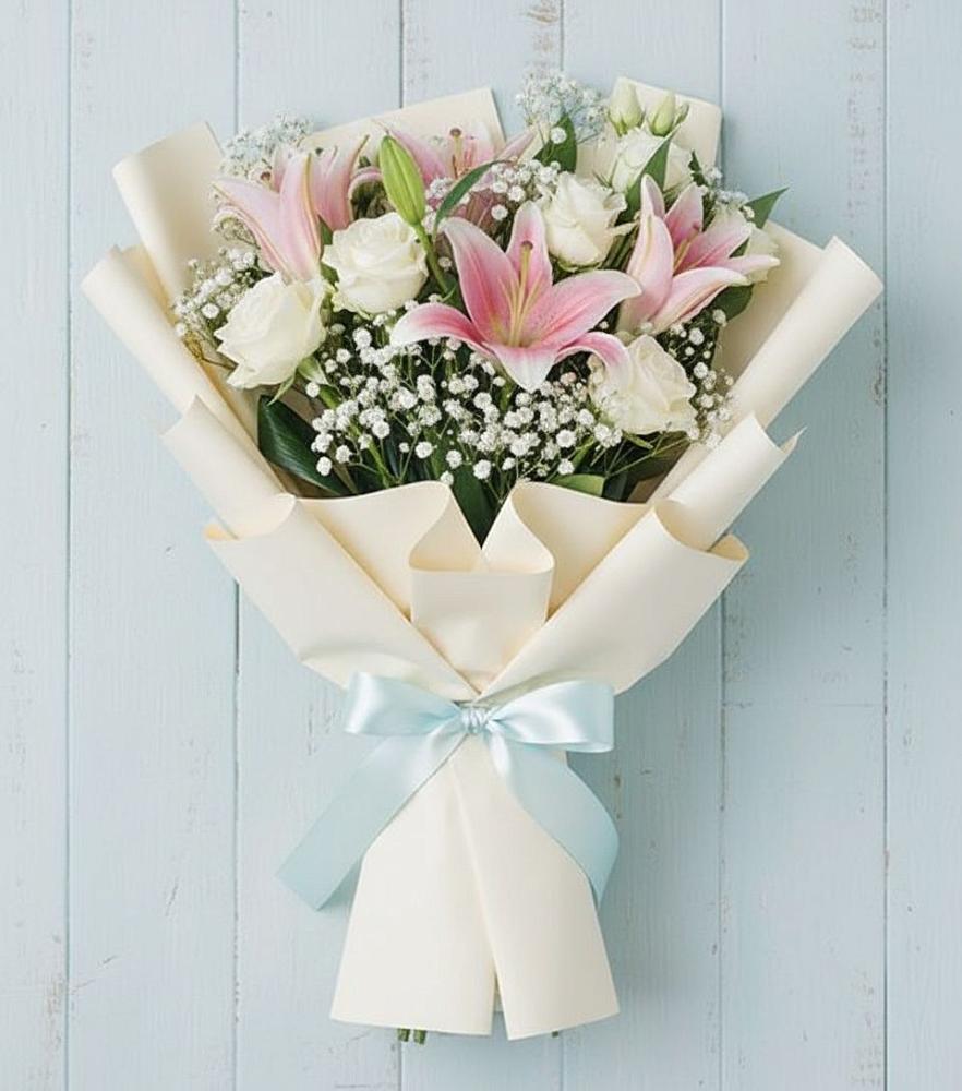 Букет цветов из: Лилии в Журавлёвке