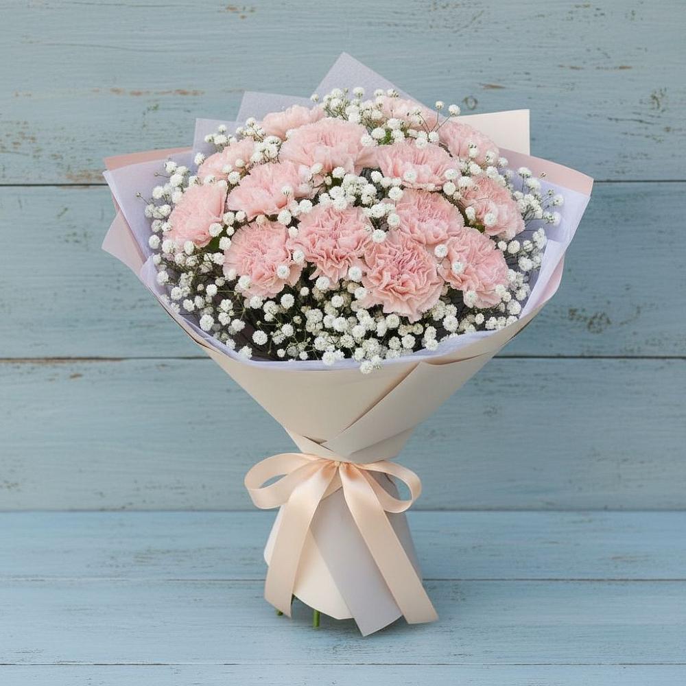 Букет цветов из: Гвоздики в Журавлёвке