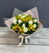 Букет цветов из:  Орхидеи и Розы в Журавлёвке