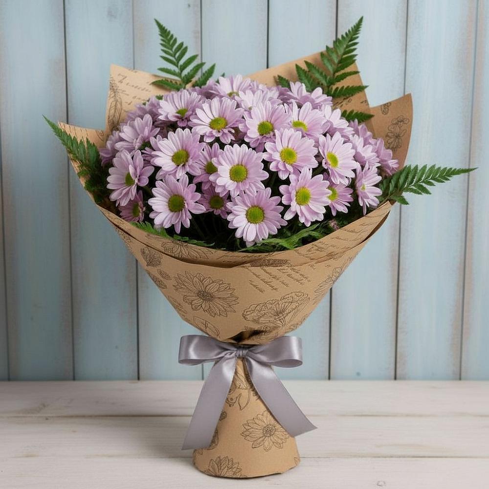 Букет цветов из: Хризантемы в Журавлёвке