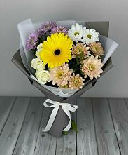 Букет цветов из:  Розы, Герберы и Хризантемы #REPLACE_PRED# Журавлёвке