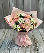 Букет цветов из:  Гвоздики, Розы и Хризантемы в Журавлёвке