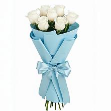 Букет 7 белых роз Проуд #REPLACE_PRED# Журавлёвке