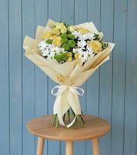 Букет цветов из:  Хризантемы и Розы в Журавлёвке