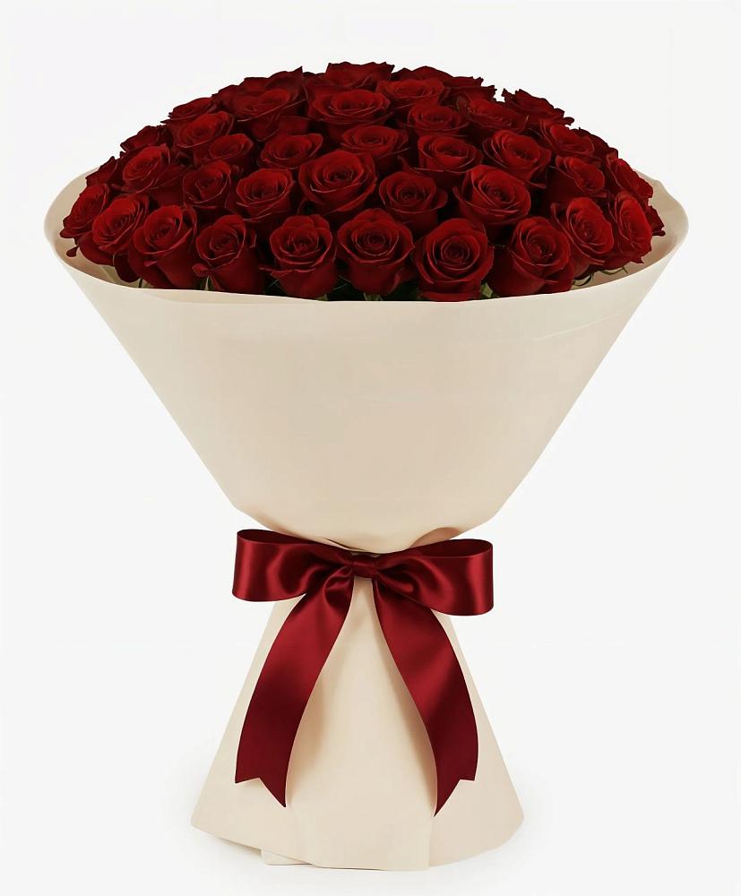 Букет 101 Бордовая роза Блэк Бакарра в Журавлёвке