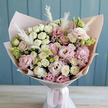 Букет цветов из:  Альстромерии и Розы в Журавлёвке